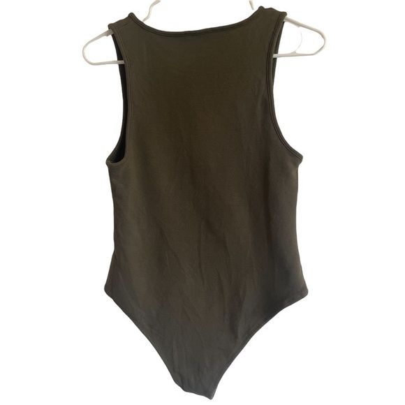 MinkPink Move Olive Green Zip Up Bodysuit, Size M - Picture 6 of 7